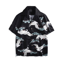 Load image into Gallery viewer, Loose Flamingo Shirt For Men Summer Leisure Holiday Print Short-Sleeved Shirt New Couple Casual Tops Hawaiian Shirt
