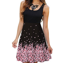 Load image into Gallery viewer, New 2019 Summer Dresses Women Print Beach Dress Casual Sleeveless O-Neck Patchwork A-Line Dress Boho Tank Sexy Dresses