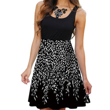Load image into Gallery viewer, New 2019 Summer Dresses Women Print Beach Dress Casual Sleeveless O-Neck Patchwork A-Line Dress Boho Tank Sexy Dresses