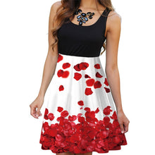 Load image into Gallery viewer, New 2019 Summer Dresses Women Print Beach Dress Casual Sleeveless O-Neck Patchwork A-Line Dress Boho Tank Sexy Dresses