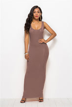 Load image into Gallery viewer, 2019 Spring Autumn Women New Long Sleeve O Neck Solid Slim Long Dress Casual Simple High Stretchy Bodycon Package Hip Maxi Dress