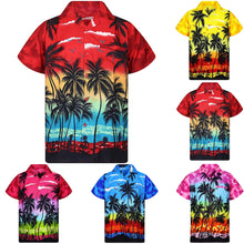 Load image into Gallery viewer, 2019 New Male Hawaiian Shirts Fashion Men's Casual Button Hawaii Print Beach Short Sleeve Quick Dry Top Blouse