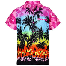 Load image into Gallery viewer, 2019 New Male Hawaiian Shirts Fashion Men's Casual Button Hawaii Print Beach Short Sleeve Quick Dry Top Blouse
