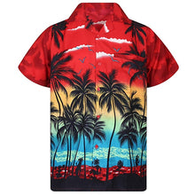 Load image into Gallery viewer, 2019 New Male Hawaiian Shirts Fashion Men's Casual Button Hawaii Print Beach Short Sleeve Quick Dry Top Blouse
