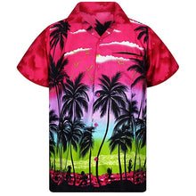 Load image into Gallery viewer, 2019 New Male Hawaiian Shirts Fashion Men's Casual Button Hawaii Print Beach Short Sleeve Quick Dry Top Blouse