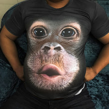 Load image into Gallery viewer, Men's Spring And Summer T-Shirt 3D Print Animal Monkey T-Shirt Short Sleeve Funny Design Casual Top T-Shirts Men